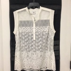 Cabi See-through Lace Shirt